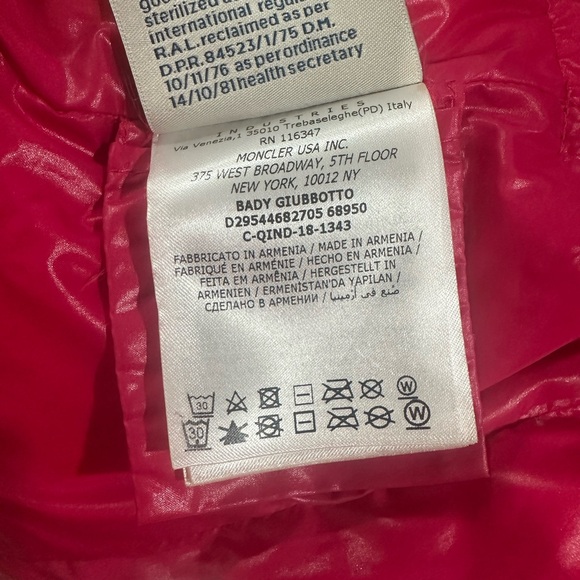 Moncler Toddler Girls Jacket Size 4 - Picture 8 of 9